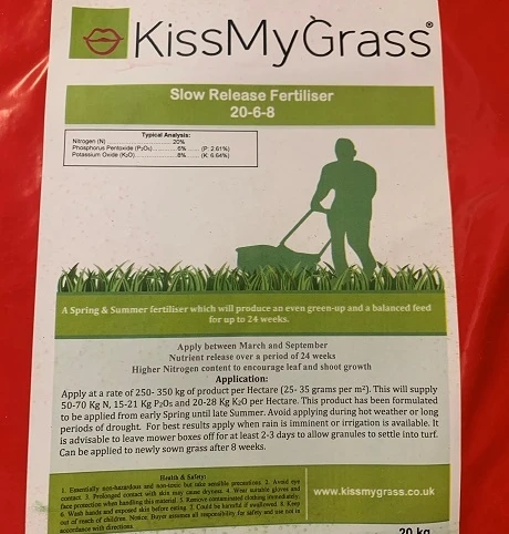 KissMyGrass Slow Release Lawn Fertiliser 20.6.8 (6 Month) - Image 5